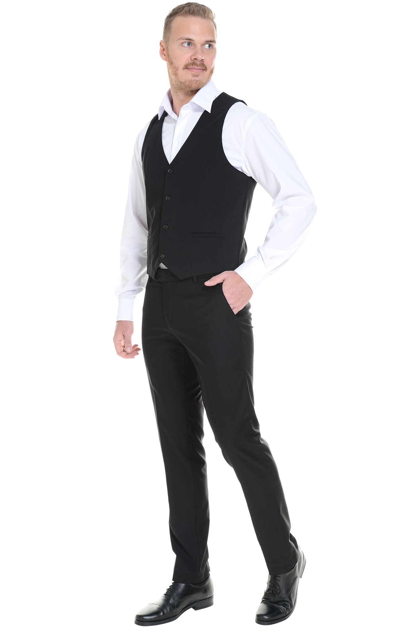 62869 Жилет  мужской BLACK El-Risto  Одежда для официантов  размер 54  - Вид №8