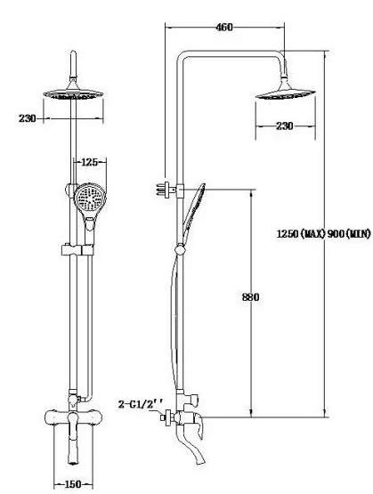 FT13137 Душевая система SSWW  - Вид №1