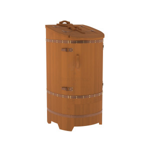 911 Фитобочка со скосом "Премиум" цвет коньяк, покрытие тиковым маслом, фурнитура 051 Alyarus