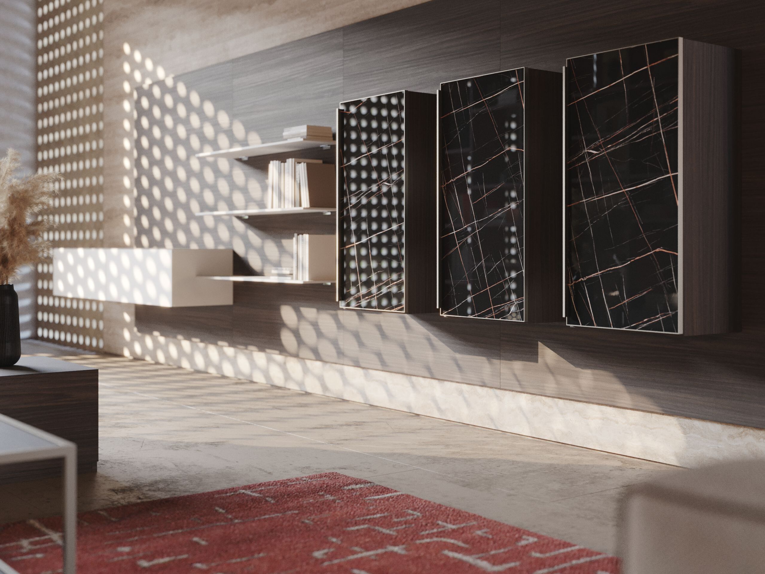 Оборудованная стена / книжный шкаф Giessegi день за днем ARCH-00145652 - Вид №2