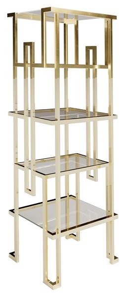 Jetclass Открытый книжный шкаф из стали и стекла Jazz Jjz212, jjz212a - Вид №1