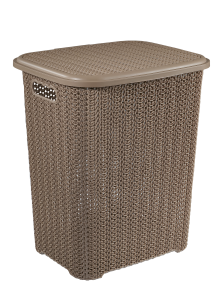86710695 Корзина для белья цвет шоколад Вязь STLM-0070890 ВИОЛЕТ
