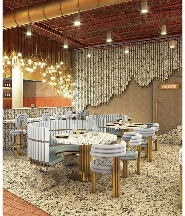 Мягкий стул для ресторана Essential Home Hollywood Glamour ARCH-00143605 - Вид №3