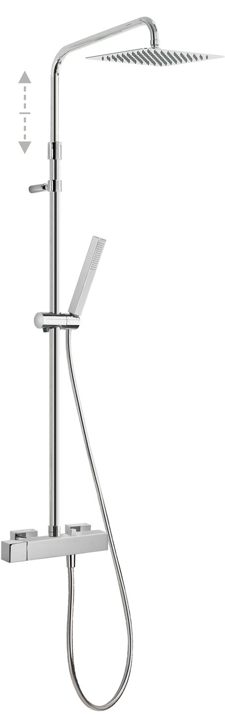 Двухходовой настенный смеситель для душа CUADRO с одной ручкой -00719701 TRES