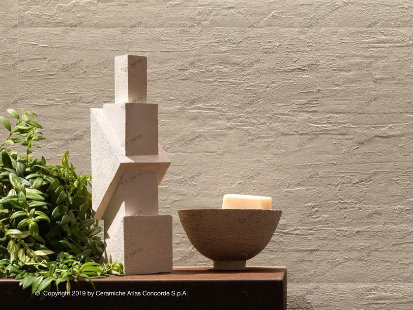 Atlas Concorde Белая плитка для стен с эффектом бетона Raw sun-id-1483334