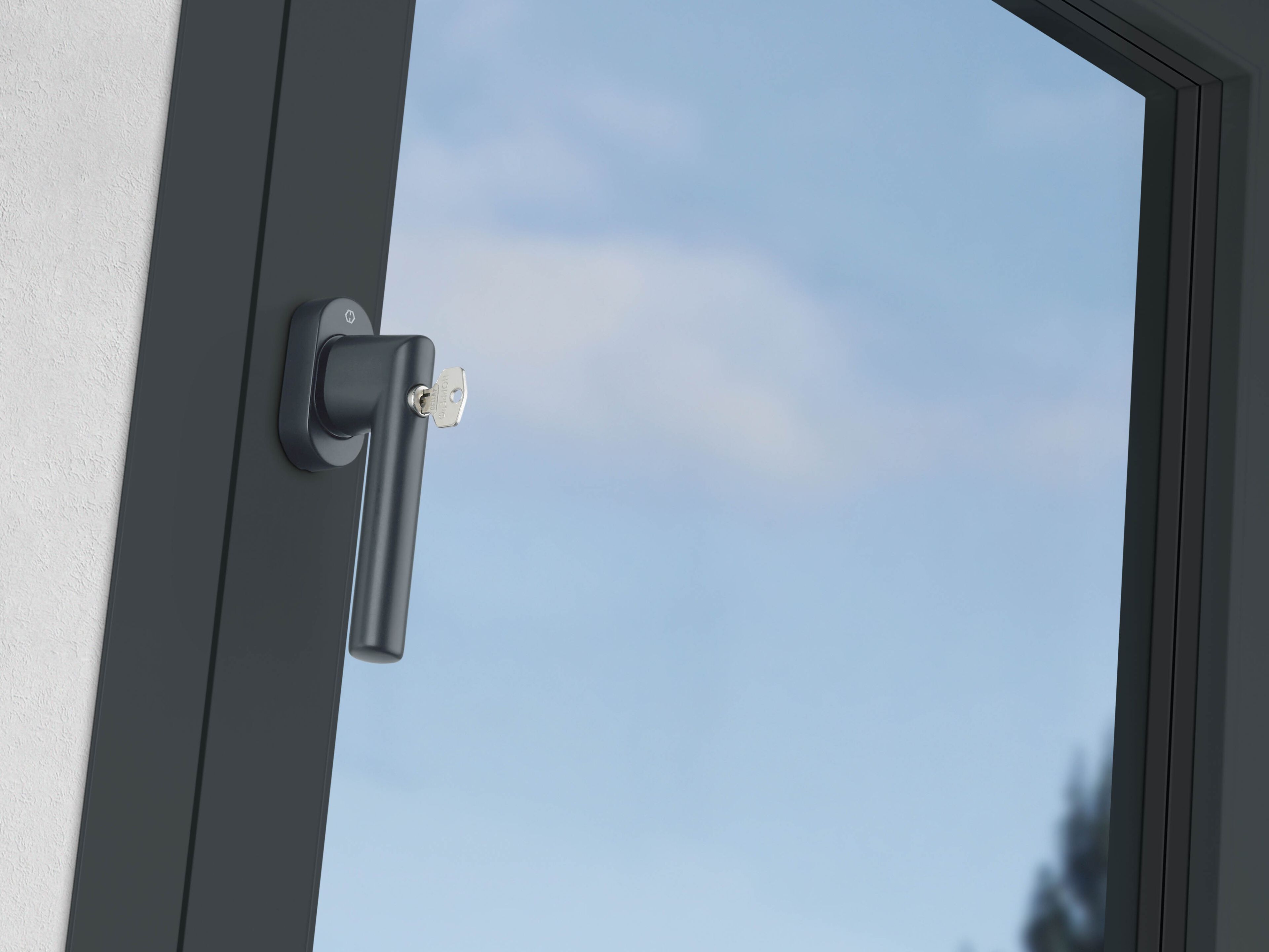 Оконная ручка DK с замком HOPPE ARCH-00065842