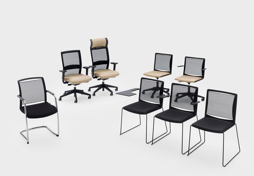 Viganò Офисное кресло на козелке из ткани с подголовником Winner sun-id-1497385 - Вид №3