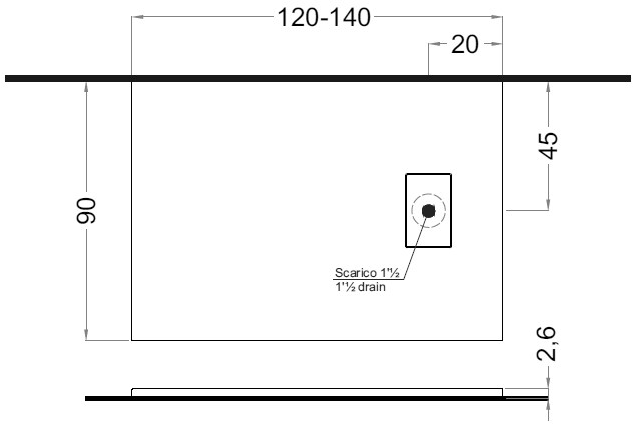 Gruppo Treesse Поддон для душа прямоугольный из пластмассы Sistema doccia sun-id-1385072 - Вид №5