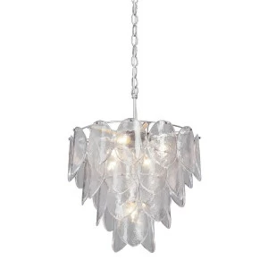Люстра подвесная серебристая Vitaluce V5314-9/7 VITALUCE ДИЗАЙНЕРСКИЕ 00-3888463 Прозрачный;серебро