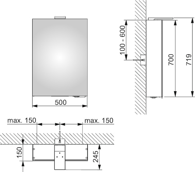 14401171101 Зеркальный шкаф KEUCO Royal 15 - Вид №3