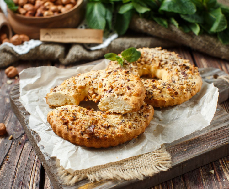 6334 Кольца песочные с фундуком Вкусляндия  - Вид №1