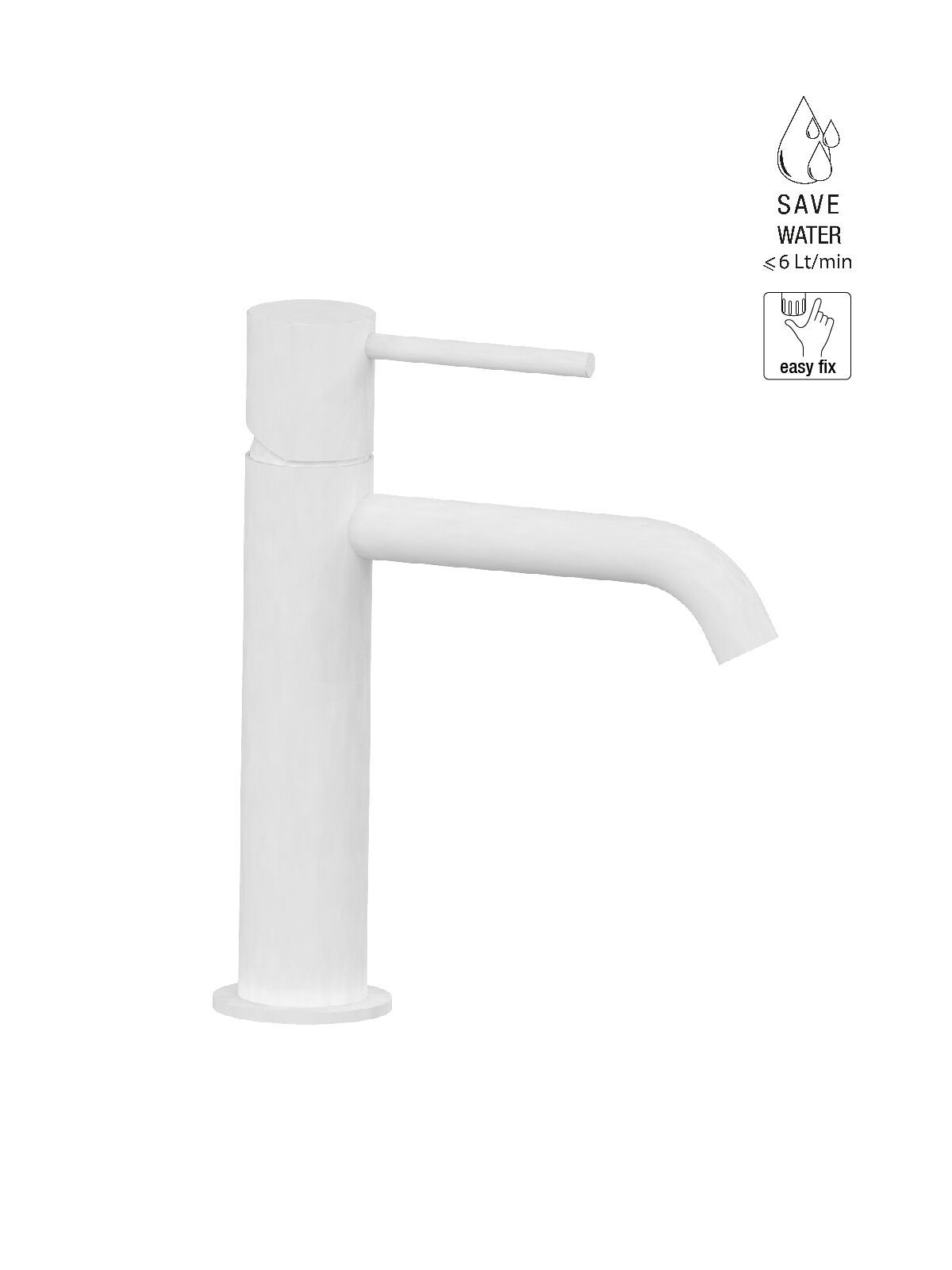 Однорычажный смеситель для раковины с ограничителем расхода Rubinetterie Frattini Pepe XL ARCH-00028905 - Вид №26