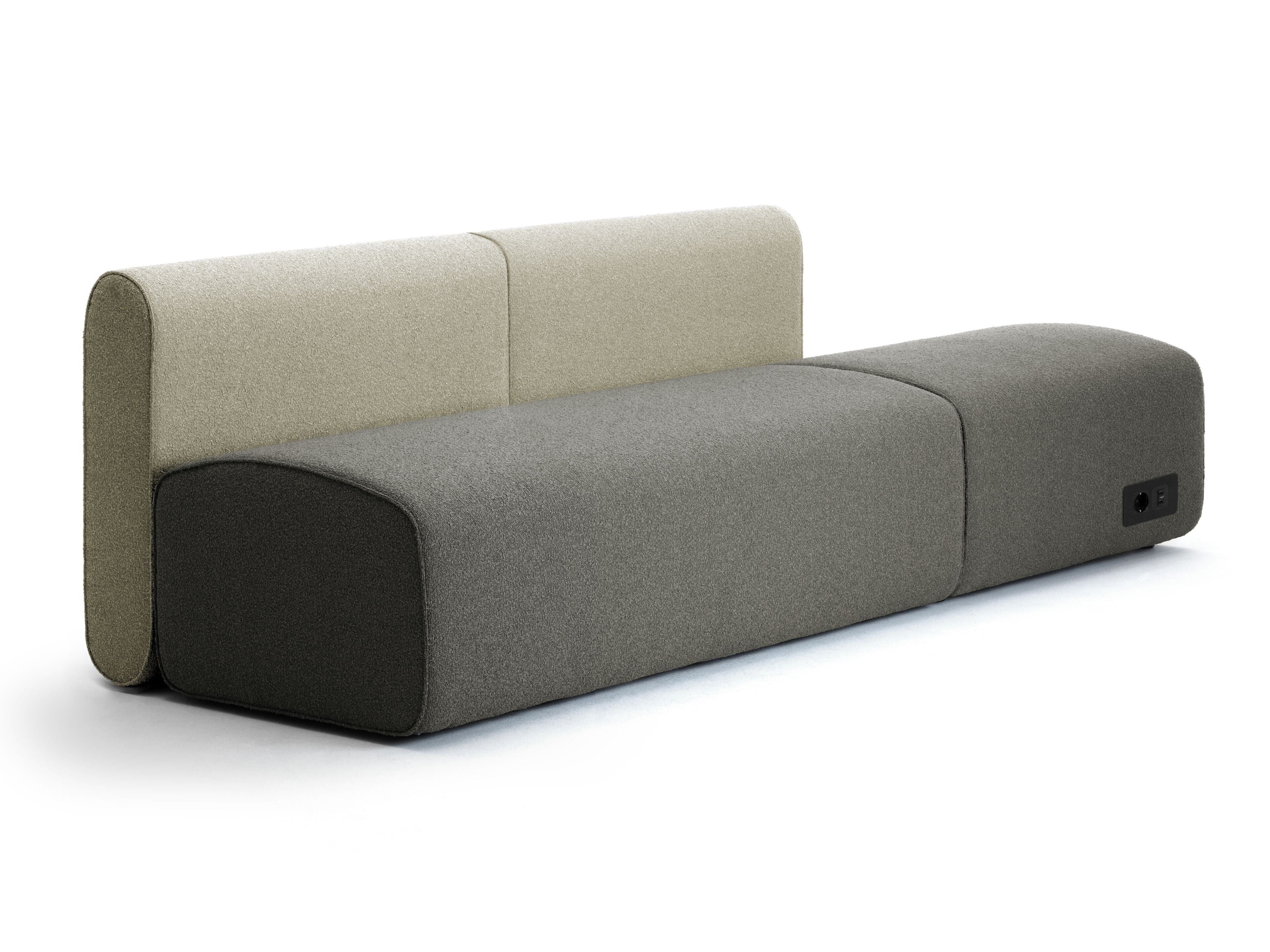 3-местный тканевый модульный контрактный диван Leyform Noà ARCH-00008712