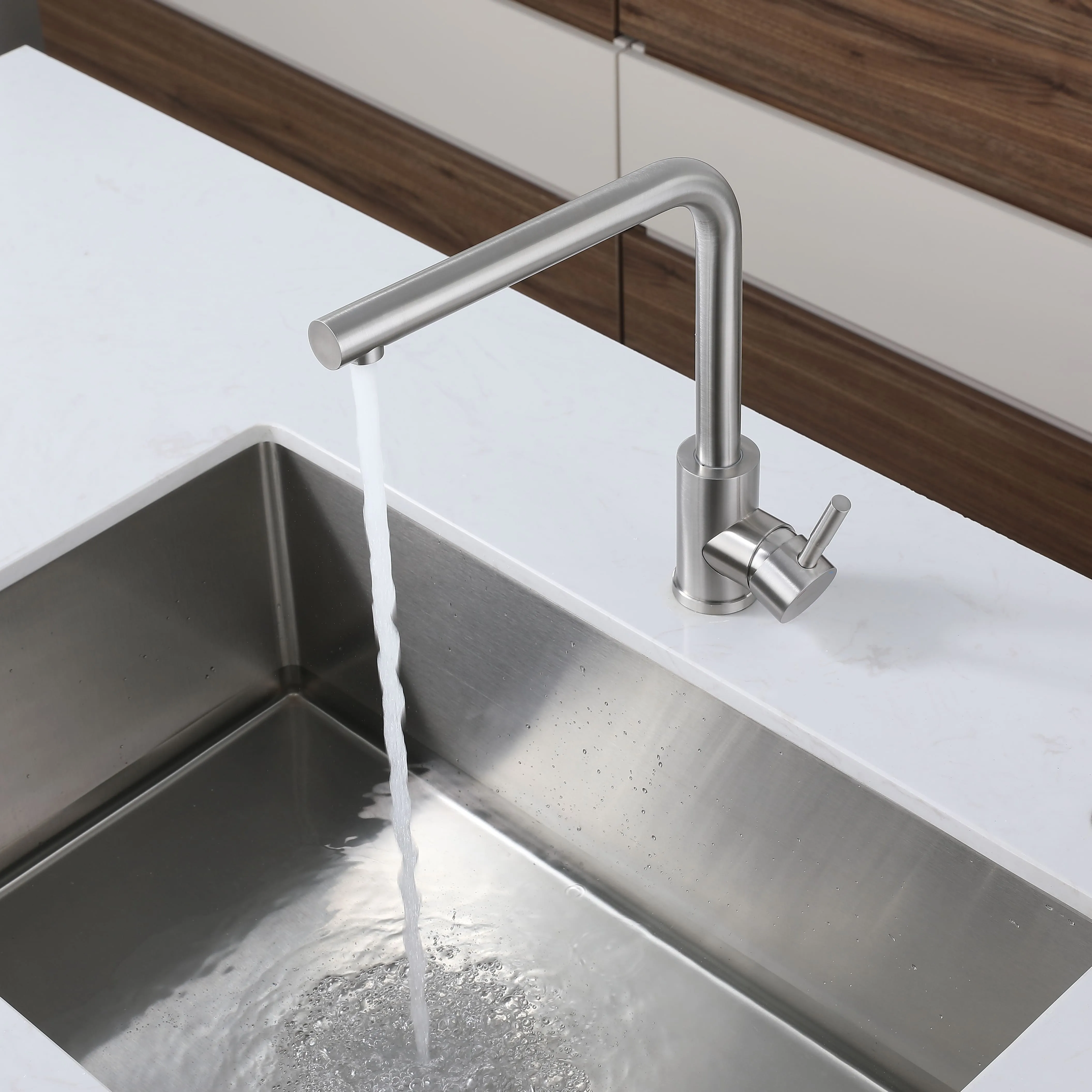 Кухонный смеситель Z-5411 белый GranFest QUARZ - Вид №2