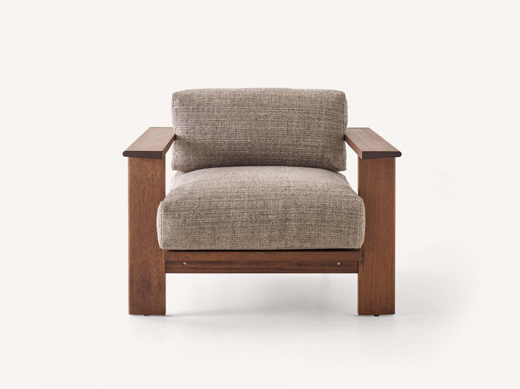 Деревянный сад стул / стул BassamFellows Rail ARCH-00090105 - Вид №1