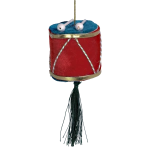 89368985 Украшение декоративное подвесное Барабан 15x6 см красный STLM-1483120
