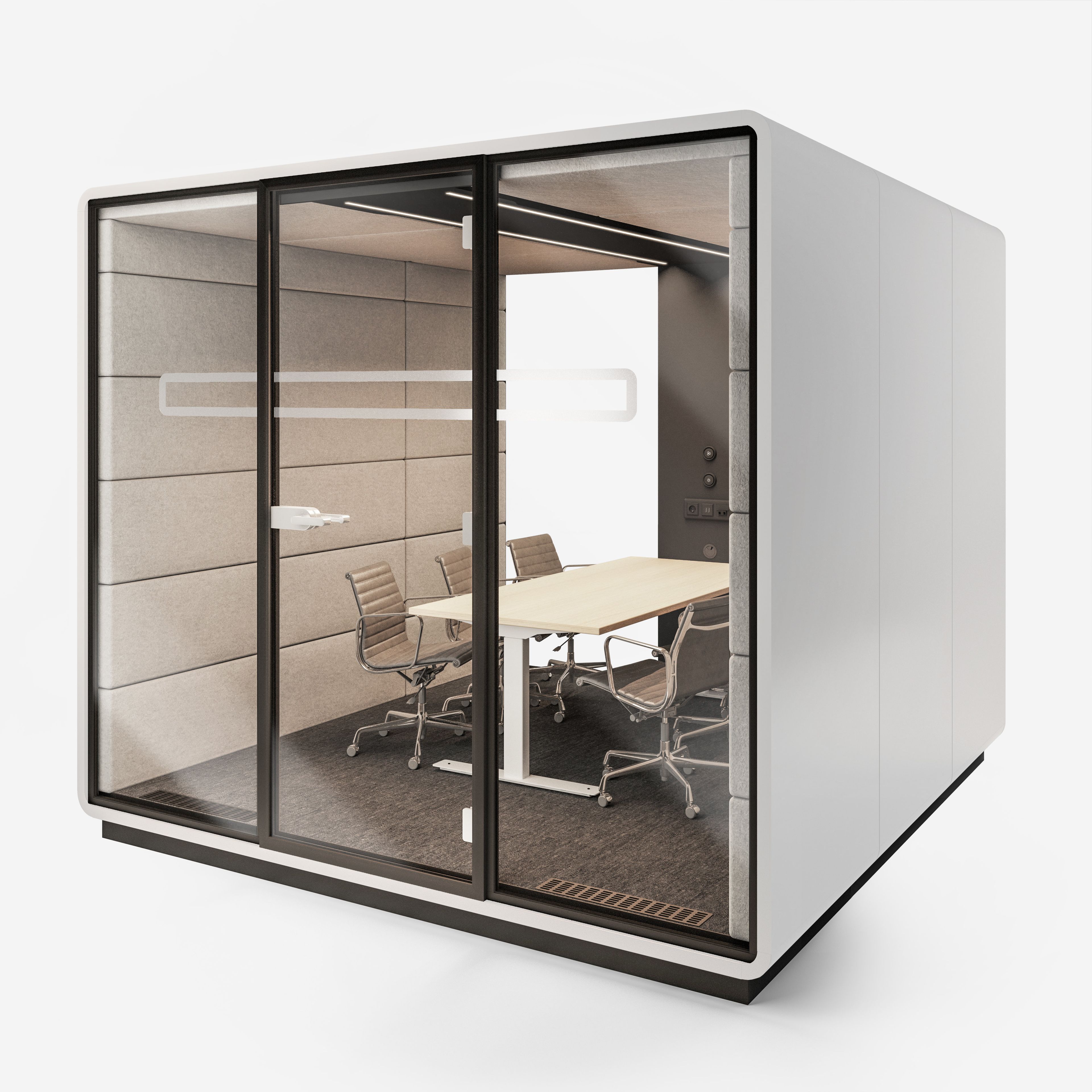 Многосторонняя акустическая офисная кабина со встроенным освещением Mikomax Smart Office Hushoffice ARCH-00059090 - Вид №38