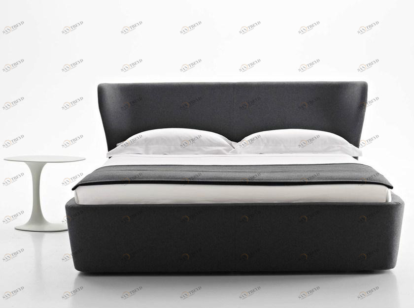 B&B Italia Двуспальная кровать из ткани с мягким изголовьем Papilio sun-id-1374177