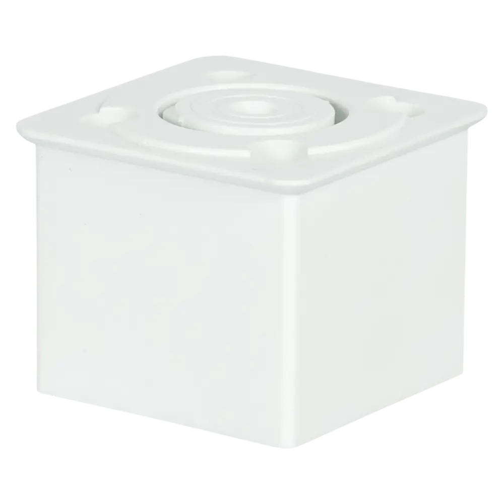 Мебельная ножка TECH-KREP квадратная белая 45×50 мм с крепежной пластиной 89404171 STLM-1564011