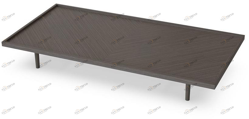 Sicis Низкий прямоугольный журнальный столик из фанерованной древесины Patchwork sun-id-1427160