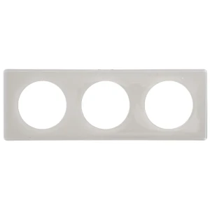 Рамка для розеток и выключателей Legrand Celiane 3 поста, цвет слоновая кость глянец