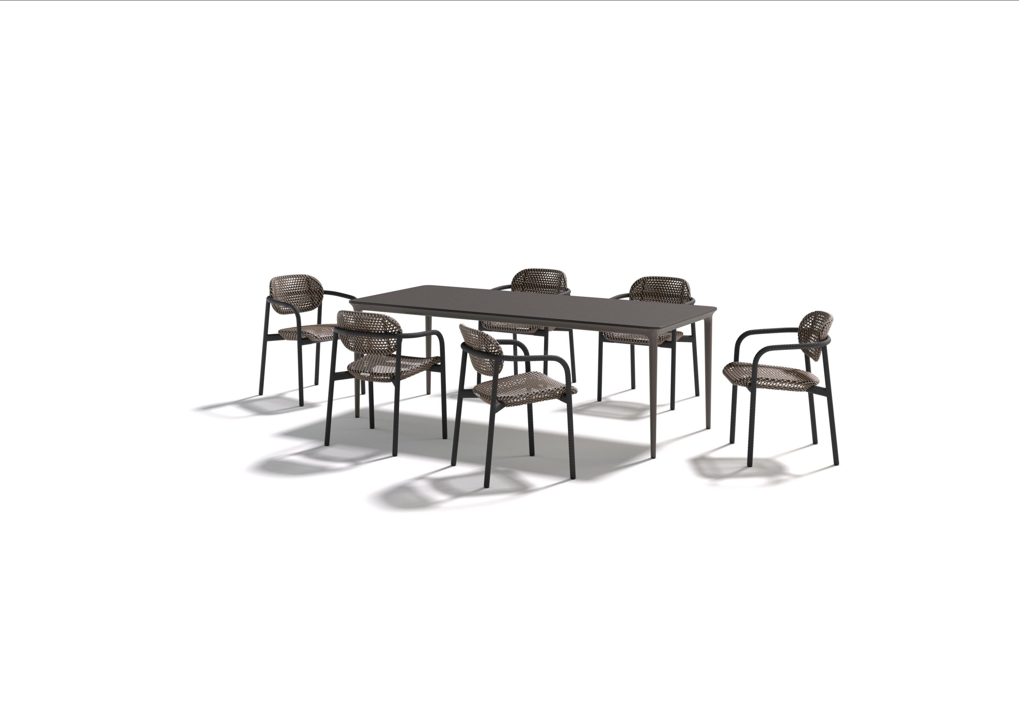 Прямоугольный садовый стол с верхней частью HPL DEDON BELLMONDE ARCH-00152107 - Вид №19