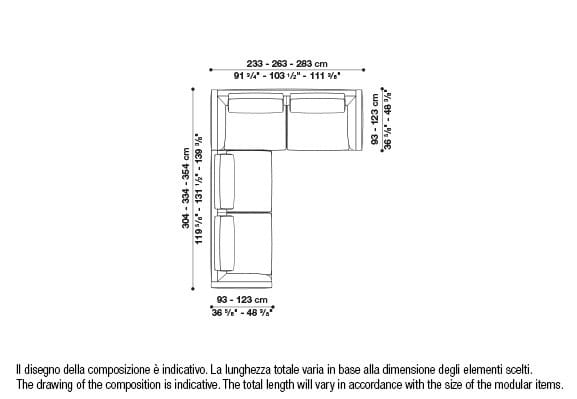 Угловой диван из ткани B&B Italia Ричард ARCH-00040927 - Вид №95