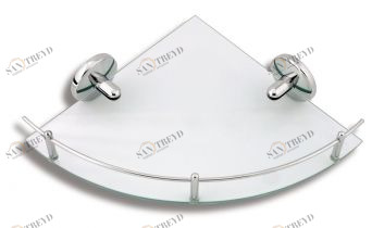 Угловая полка с ограждением Novaservis Metalia 1 6158.0 хром 61580