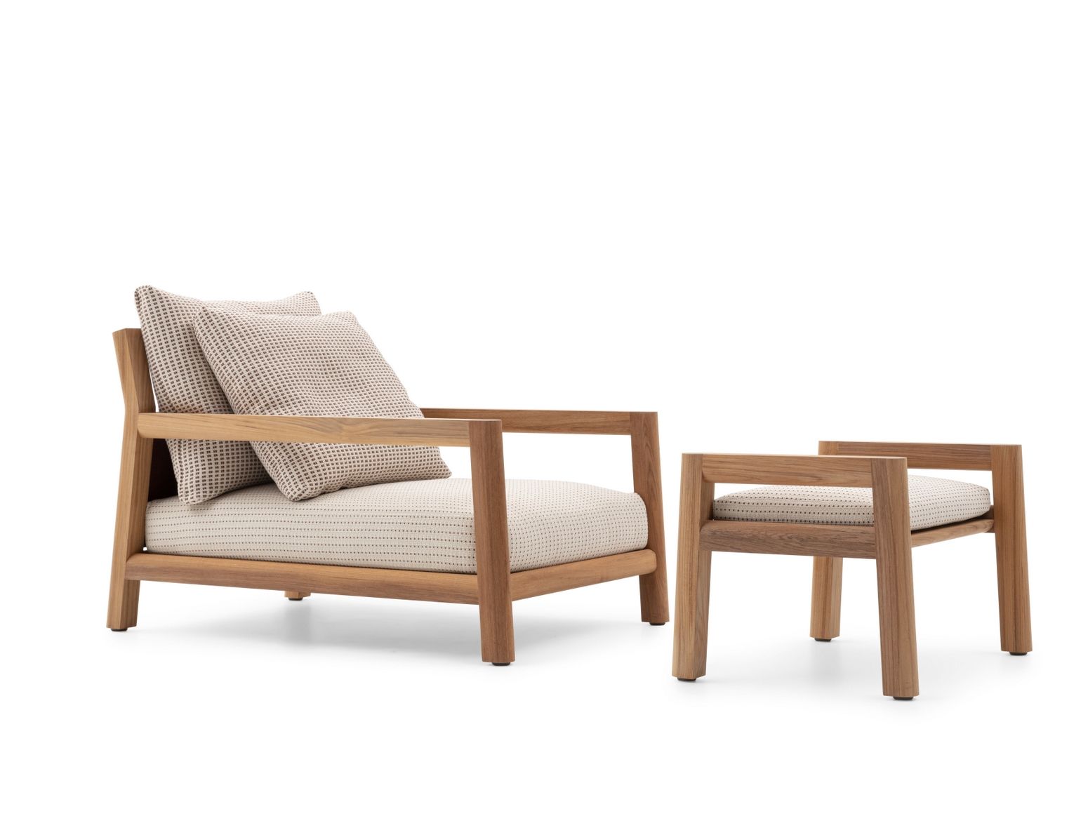 Садовое кресло из тикового дерева с подлокотниками B&B Italia Outdoor Пабло ARCH-00147808