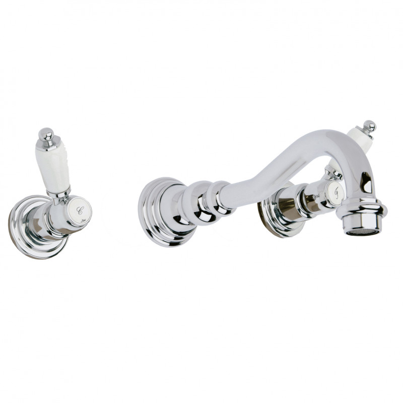 BADZ24M123 Смеситель для раковины настенный на 3 отверстия Boutique  Barroco Martí 1921 Marti 1921  - Вид №1