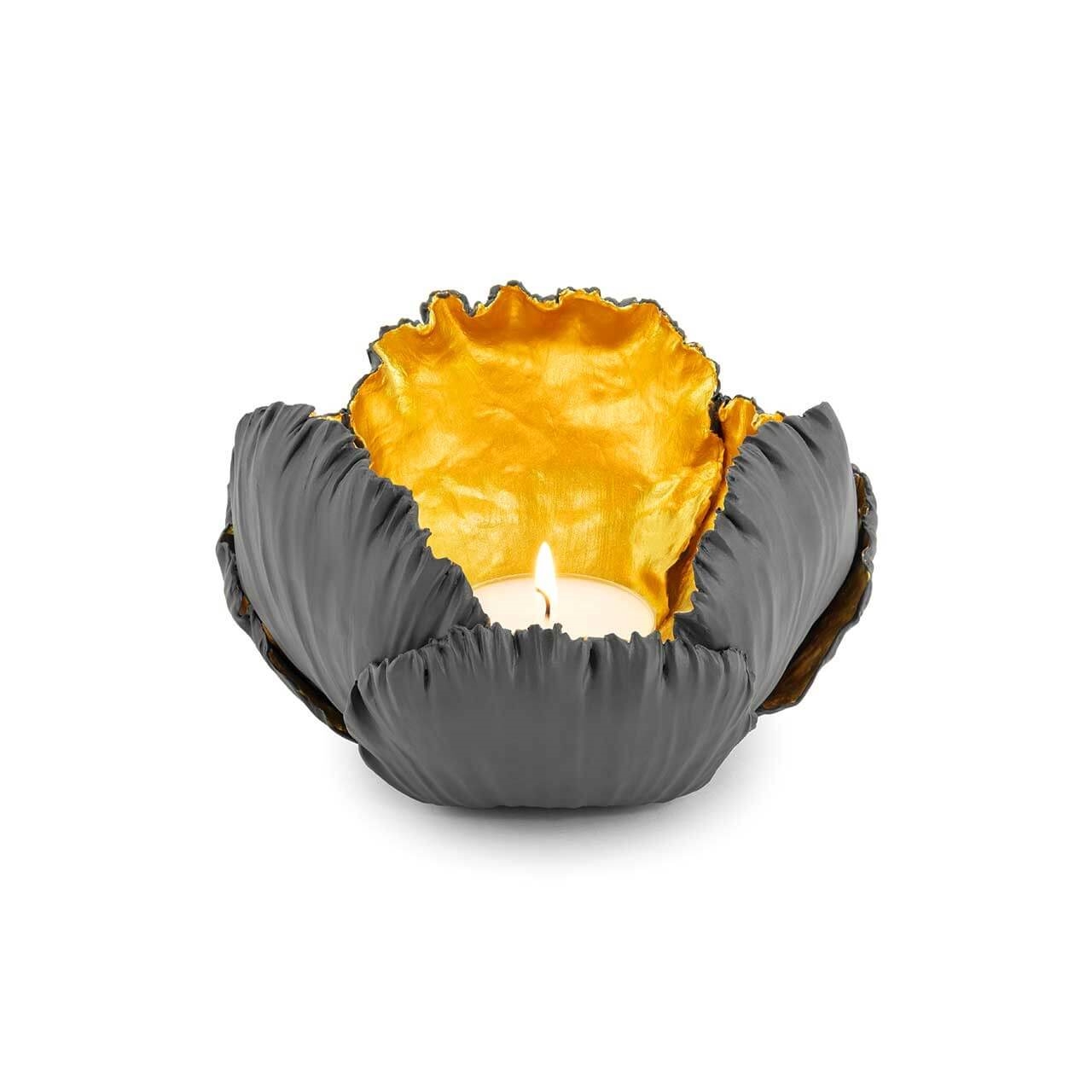 300219-GG ABHIKA СВЕЧА. KAIL H10 D17 GREY/GOLD 