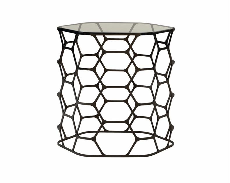 Roche Bobois Журнальный столик из стали и стекла sun-id-1468431 - Вид №2