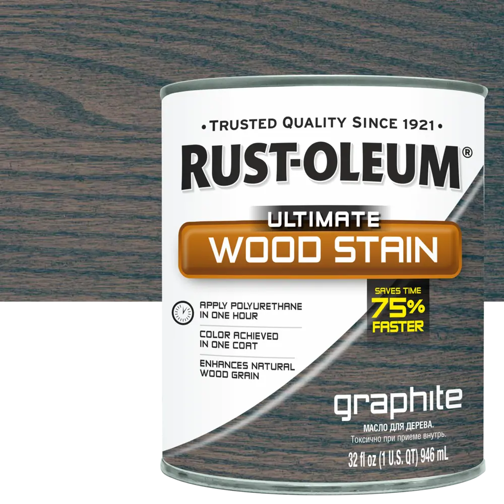 Масло тонирующее Ultimate цвет серый графит 0.946 л 82482332 STLM-2066357 RUST-OLEUM 