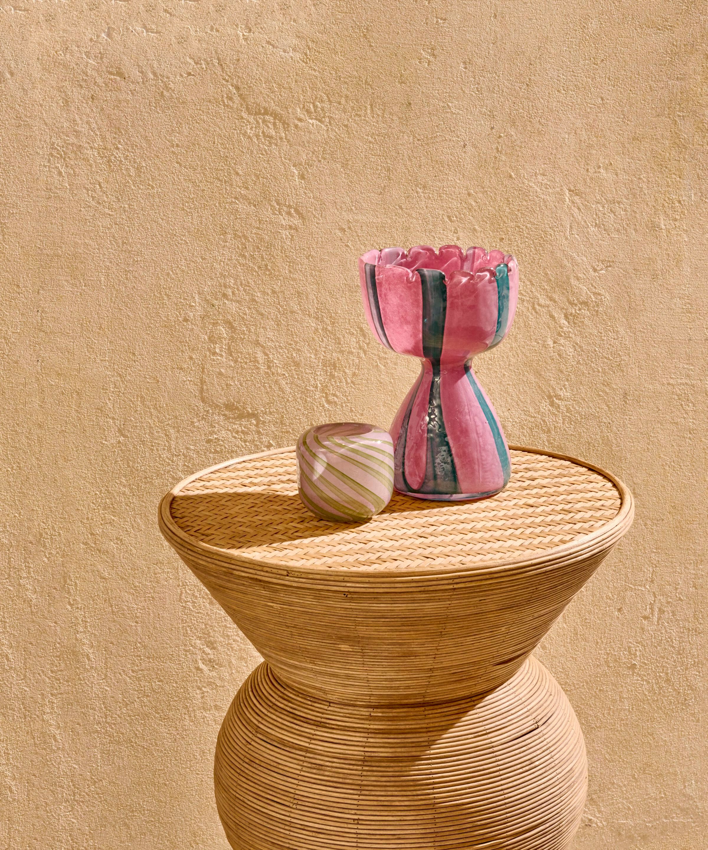 Круглая ваза из дутого стекла POMAX Волны ARCH-00104261 - Вид №2