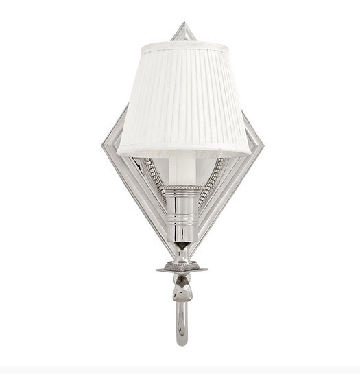 Бра Diamond Single от Eichholtz 107911 EICHHOLTZ EICHHOLTZ 059755 Белый;никель  - Вид №2