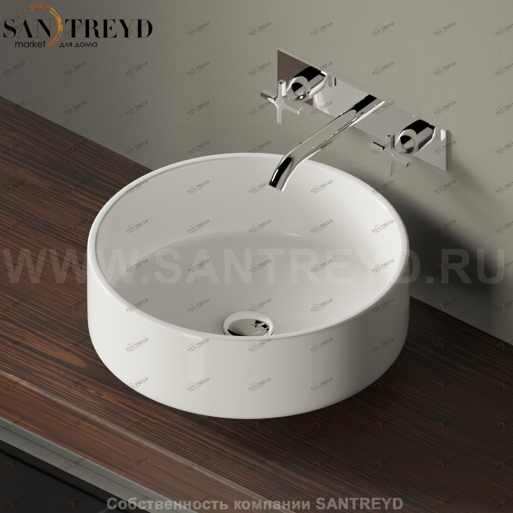 ACER1083ZZ Накладная раковина на столешницу  круглая Agape 