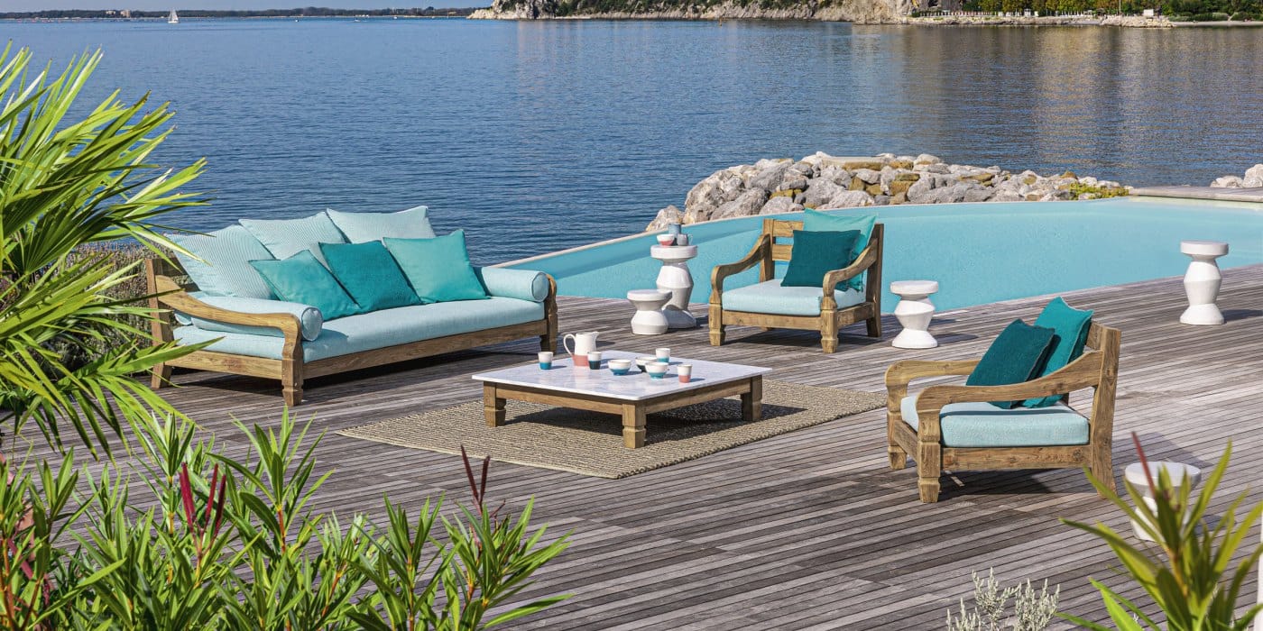 Каррарский мрамор квадратный низкий садовый столик Gervasoni Jeko ARCH-00035791 - Вид №3