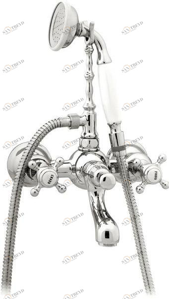 Bronces Mestre Смеситель для ванны с ручным душем с глянцевой поверхностью Retro 035018.000.50