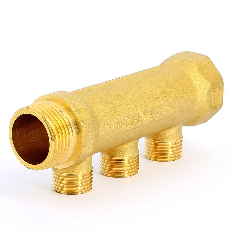 Коллектор НВ 1" TIEMME 3 выхода 1/2"Н 36мм 1910007 - Вид №2