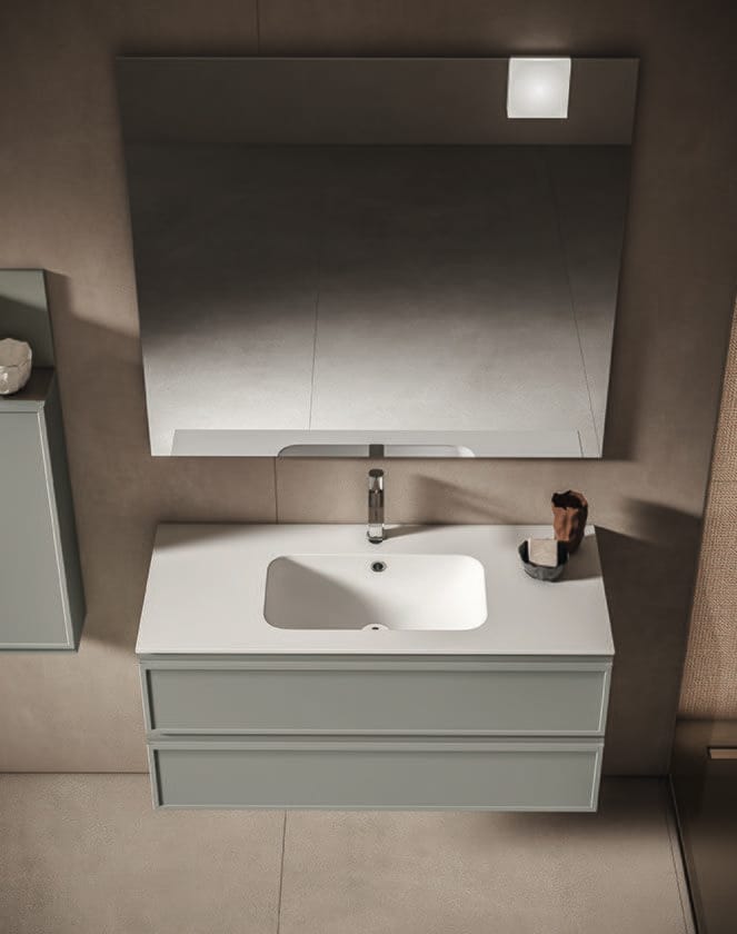 Подвесной умывальник с ящиками и встроенной раковиной BMT Everyday ARCH-00060852 - Вид №1
