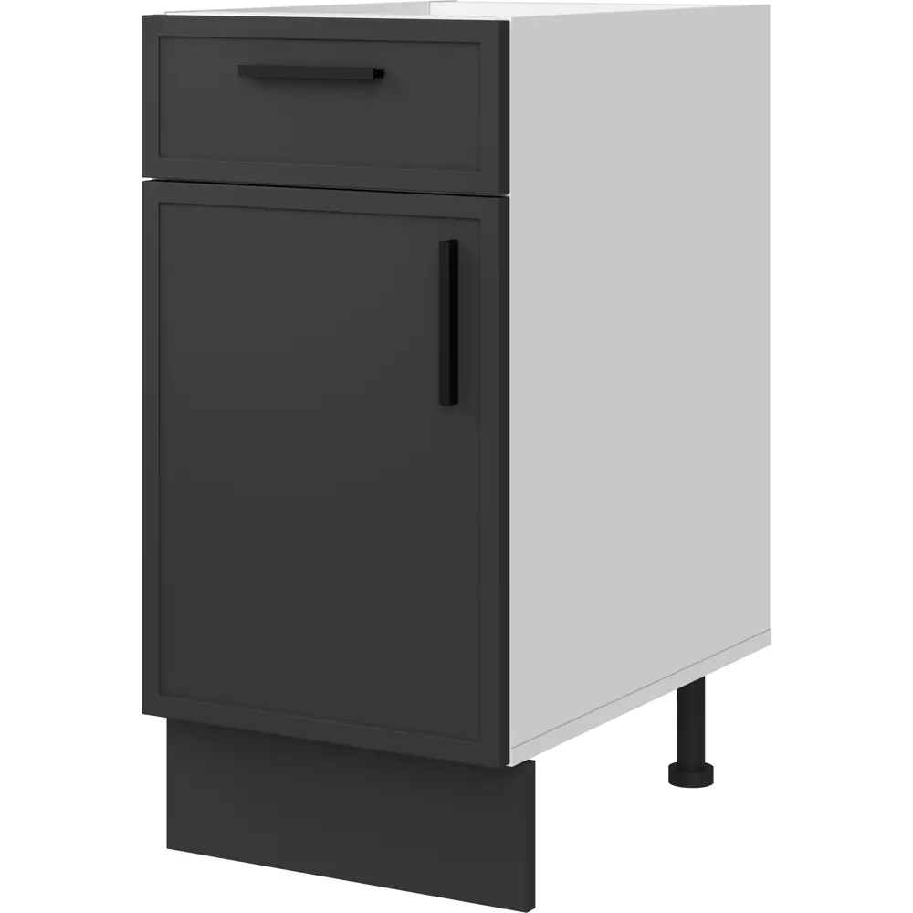 Напольный шкаф Hepo 40x82.5x58 см KONSENSA ЛДСП цвет серый Неро STLM-2176632 - Вид №2