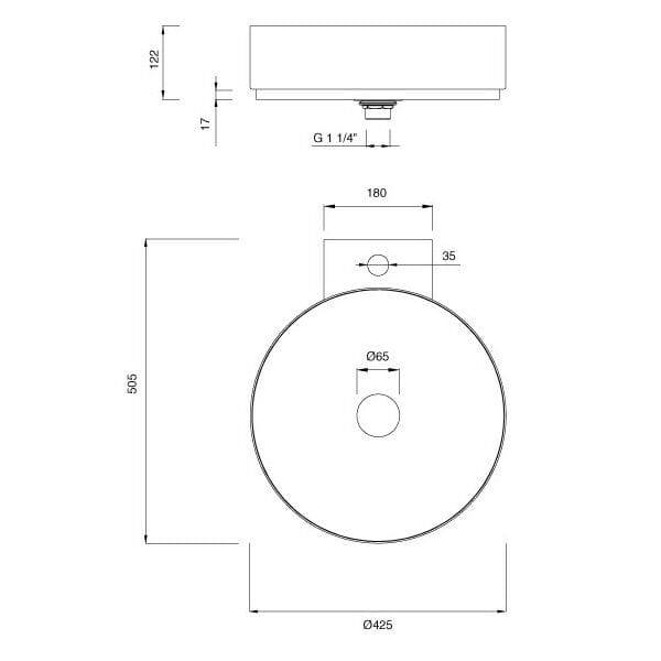Круглый подвесной умывальник из нержавеющей стали CEADESIGN умывальники ARCH-00058957 - Вид №2
