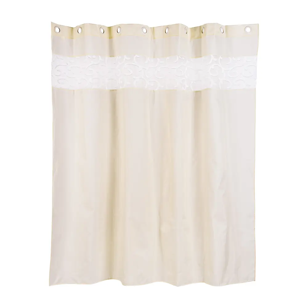 Штора для ванны Wess Namkesh 200х200 полиэстер цвет бежевый STLM-2054018