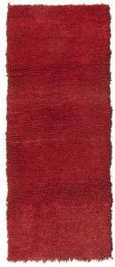 AFOLKI Прямоугольный однотонный ковер с длинным ворсом из шерсти Chichaoua Taa1283be