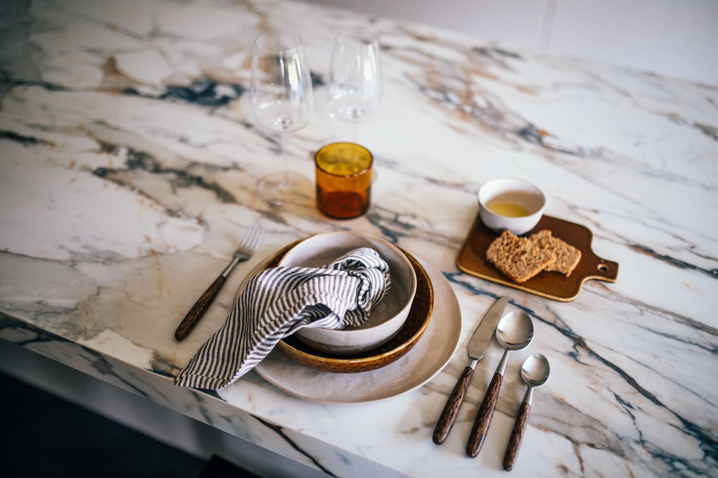 Набор столовых приборов из нержавеющей стали и дерева POMAX MATISSE ARCH-00047366 - Вид №2