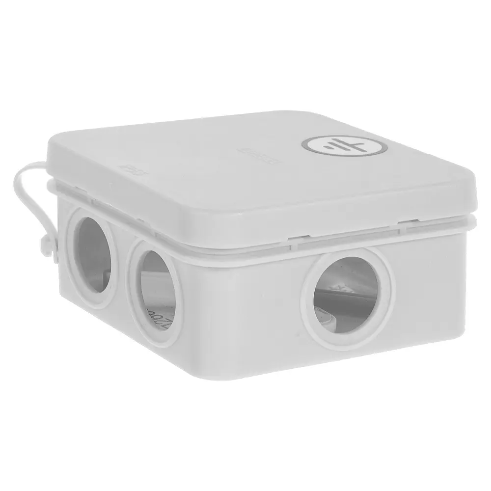 Распределительная коробка открытая Hegel 85х85х40 6 вводов IP55 цвет серый STLM-2025829 - Вид №1