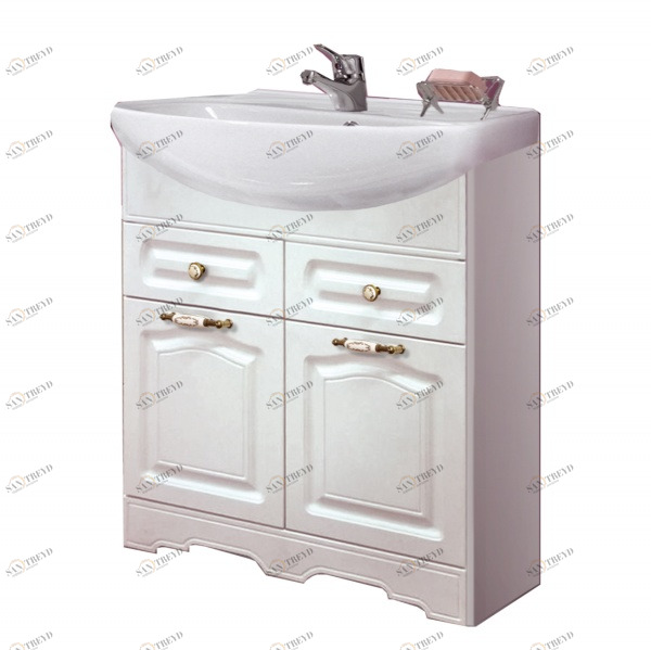 Тумба Классика Эрика 70 ольха белая 12263 с раков. ERICA ERI70 1 (S-UM-ERI70/1/2) VAKO 232387