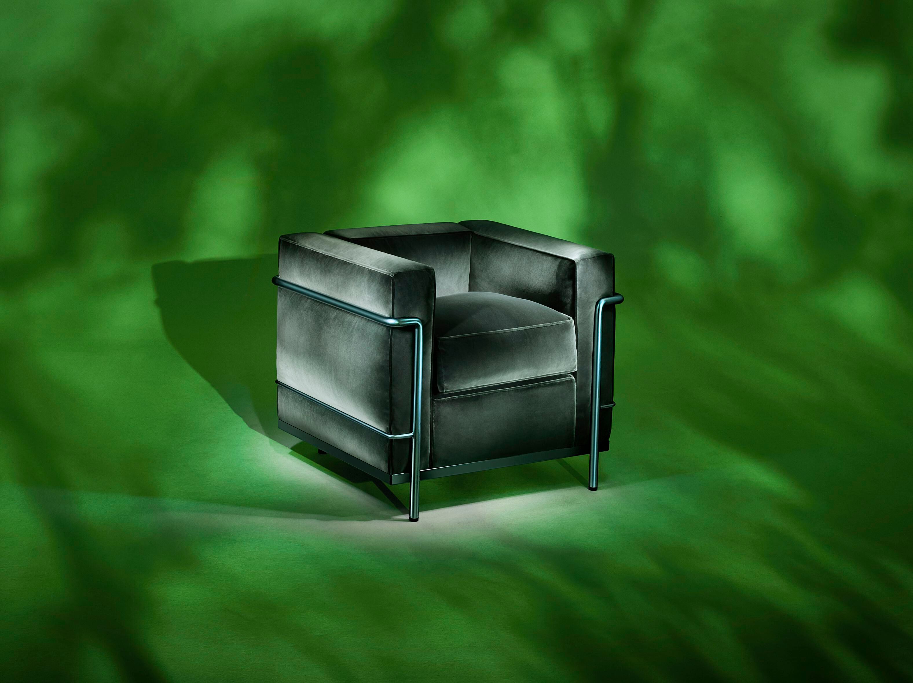 Бархатное кресло с подлокотниками CASSINA LC ARCH-00036387 - Вид №1