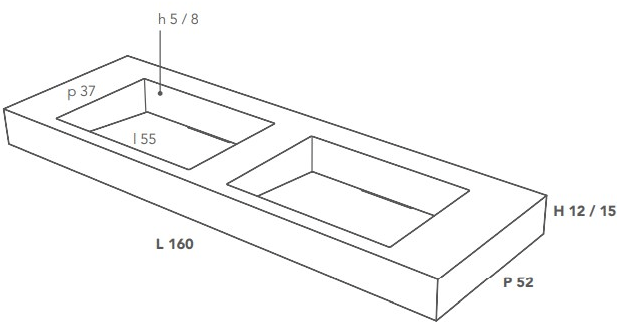 Grove00001/2 Подвесная раковина настенная овальная Italgraniti Italgranitilive белая - Вид №3
