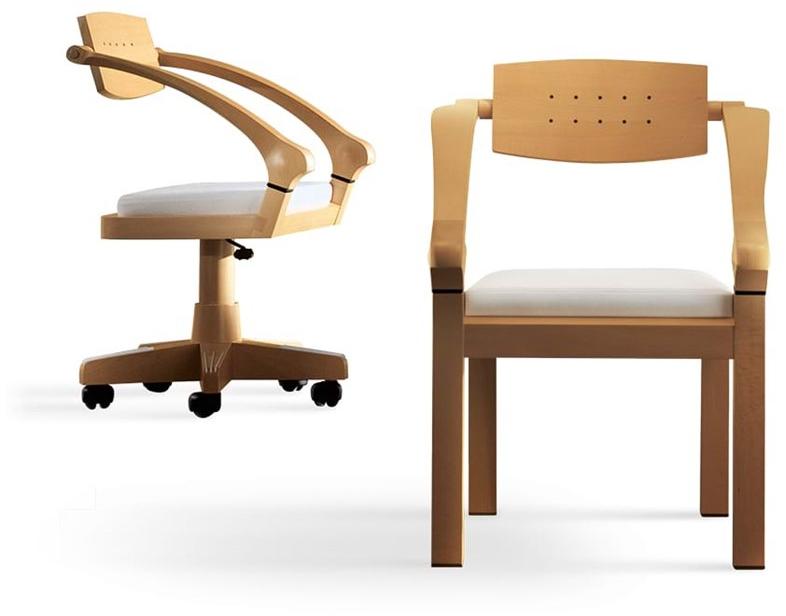 Giorgetti Кресло из бука с подлокотниками  51360  - Вид №1